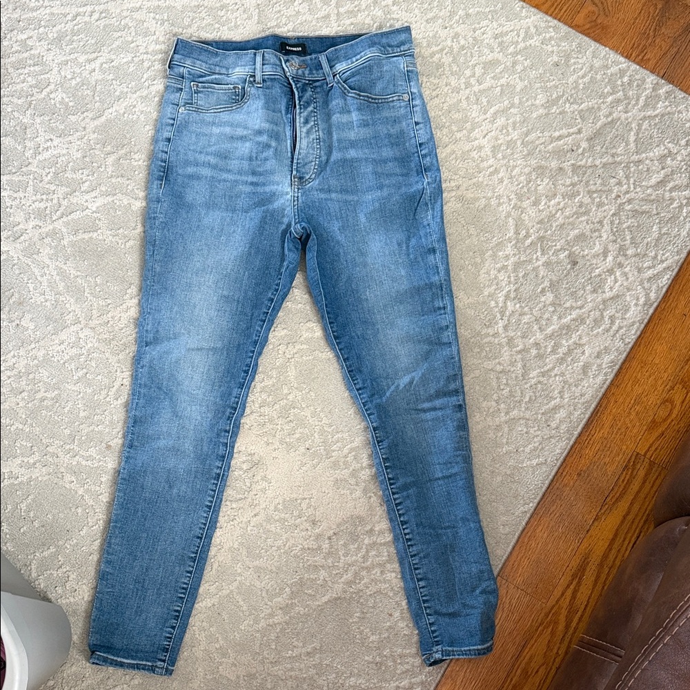 Express Women's Skinny Jeans - Blue
